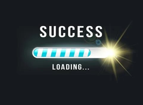 Concept idea loading.. SUCCESS Stock Illustration