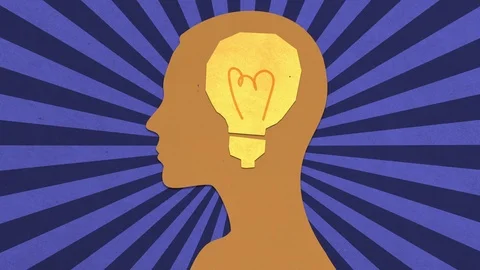 Concept Of Idea / Thinking Stop Motion Animation Stock Footage 120844110