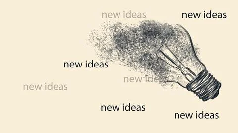 Concept of ideas and innovation Stock Illustration