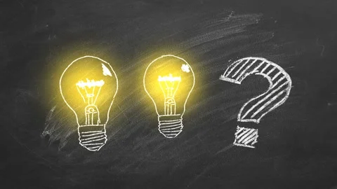 Concept of Ideas generation Stock Footage 123432435