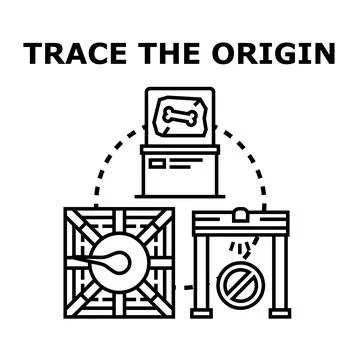 Concept illustrating the process of historical research, archeological invest 스톡 일러스트