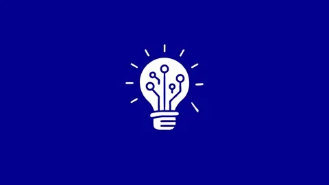 Concept illustration of circuit board technology idea lightbulb Stock Footage 327761750
