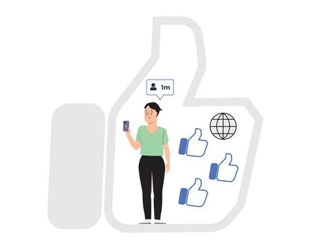 Like Concept Illustration Illustrazione stock