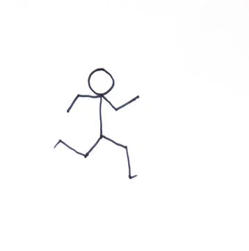 A Concept Illustration of Running Stock Illustration