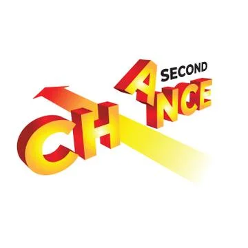 The concept illustration of second chance in 3d. Stock Illustration