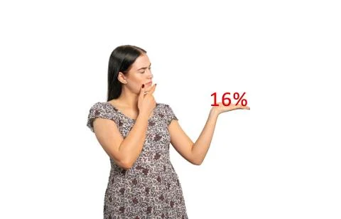 Concept image about the value added tax reduction to 16 percent in germany Stock Photos