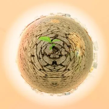 Concept image of global warming. Stock Illustration