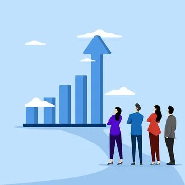 The concept of improving or development to improve performance Illustrazione stock