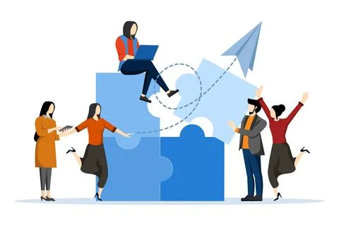 Concept of increasing workplace values and motivation 스톡 일러스트