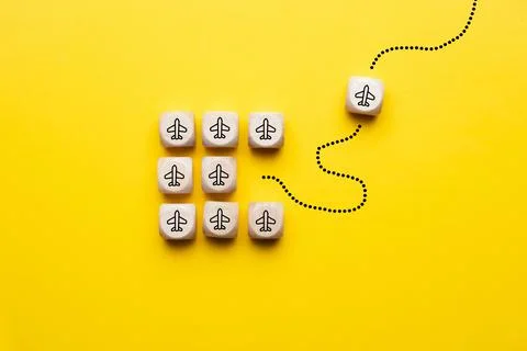 The concept of an individual development path in business, career and life Foto stock