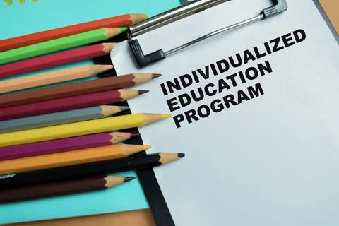 Concept of individualized education program write on clipboard Photos