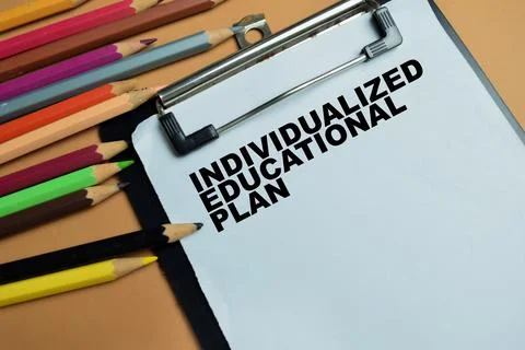 Concept of individualized educational plan write on clipboard Stock Photos
