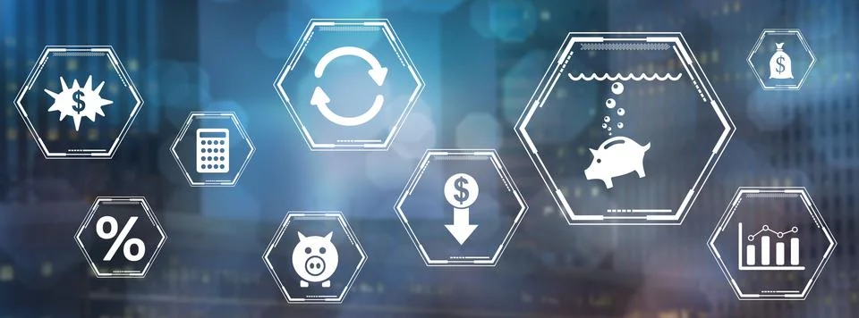 Concept of inflation Stock Illustration