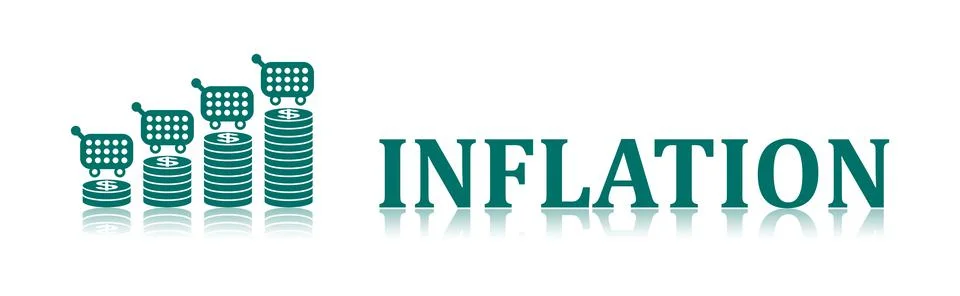 Concept of inflation Stock Illustration