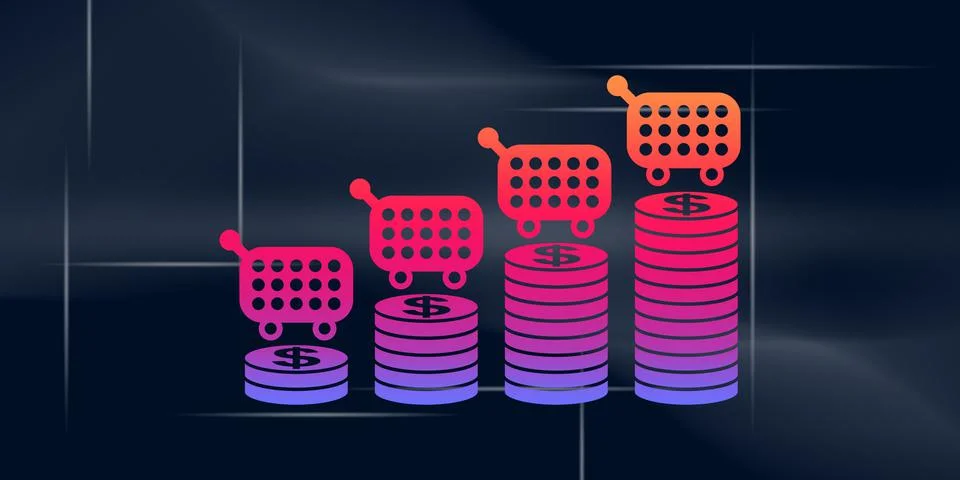 Concept of inflation Stock Illustration