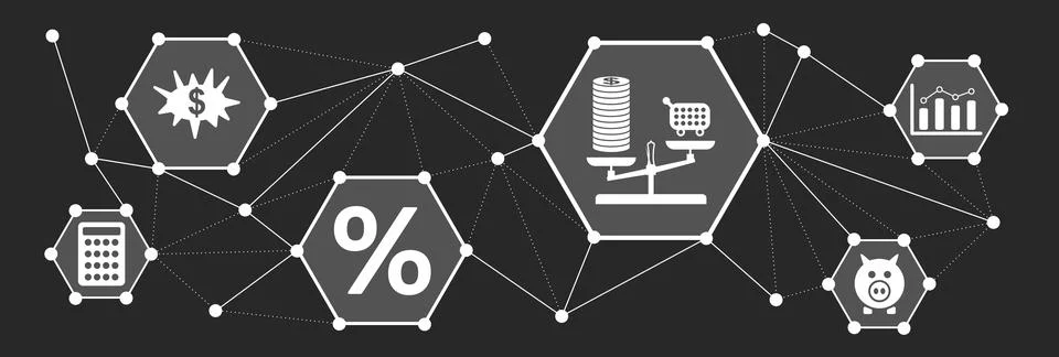 Concept of inflation Stock Illustration