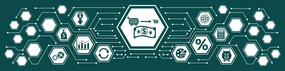 Concept of inflation Stock Illustration