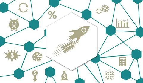 Concept of inflation Stock Illustration