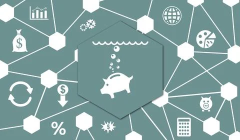 Concept of inflation Stock Illustration