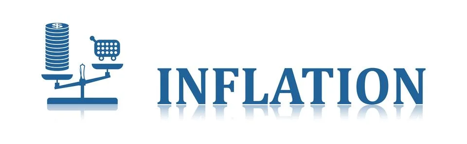 Concept of inflation Stock Illustration