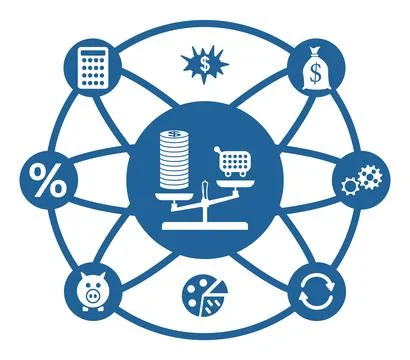 Concept of inflation Stock Illustration