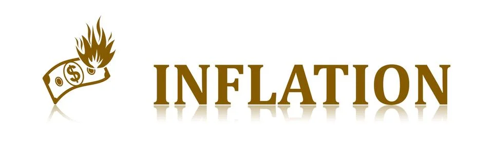 Concept of inflation Stock Illustration
