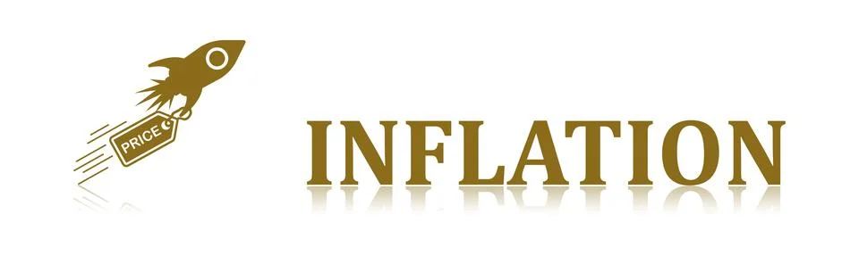 Concept of inflation Stock Illustration