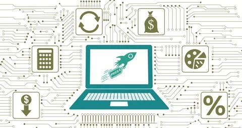 Concept of inflation Stock Illustration