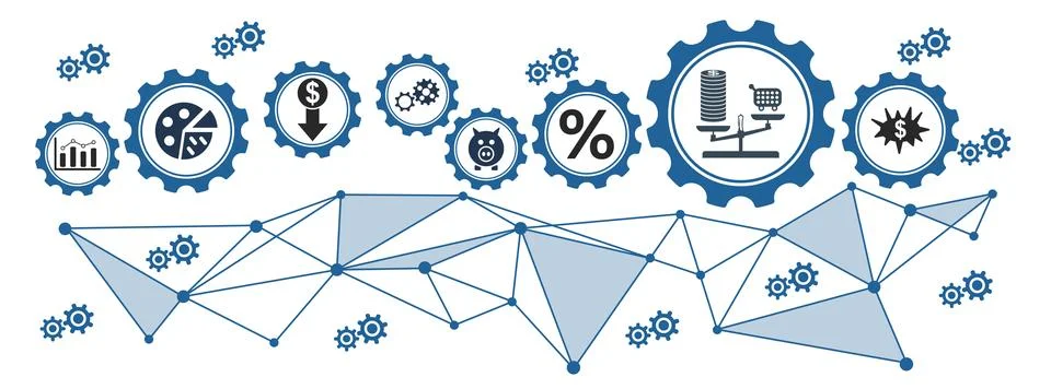 Concept of inflation Stock Illustration