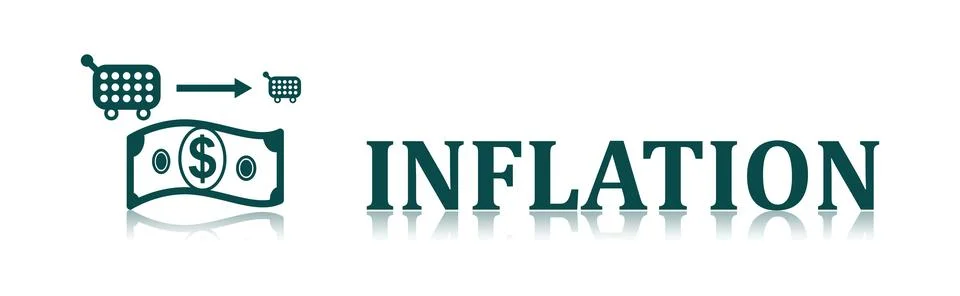 Concept of inflation Stock Illustration