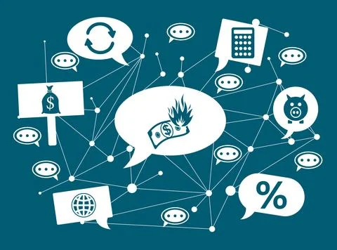 Concept of inflation Stock Illustration