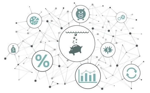 Concept of inflation Stock Illustration