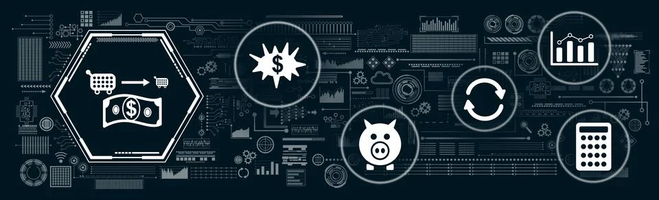 Concept of inflation Stock Illustration