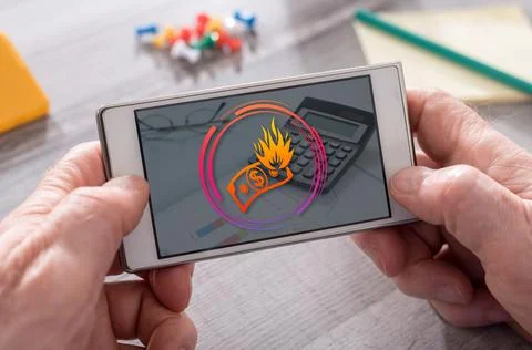 Concept of inflation Stock Photos