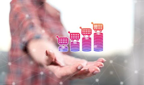 Concept of inflation Stock Photos