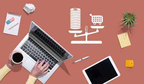 Concept of inflation 스톡 사진