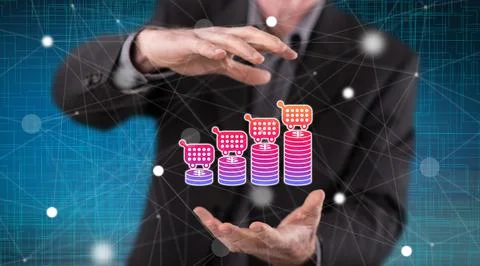 Concept of inflation Stock Photos