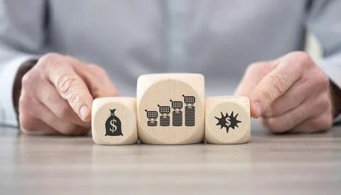 Concept of inflation Stock Photos