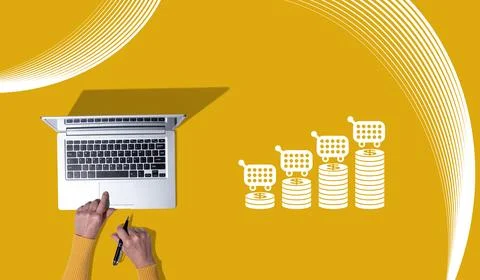 Concept of inflation Stock Photos