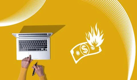 Concept of inflation 库存照片