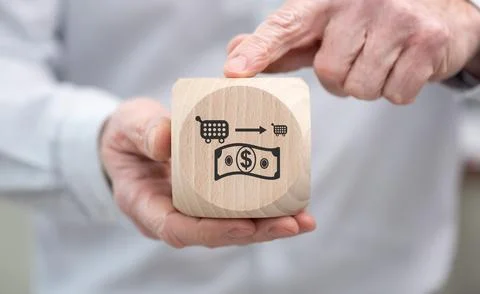 Concept of inflation Stock Photos