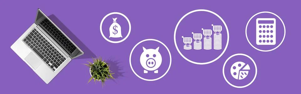 Concept of inflation Stock Photos