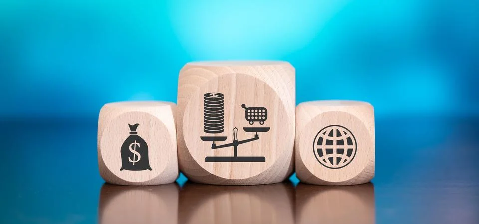 Concept of inflation Stock Photos