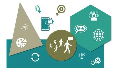 Concept of influencer Stock-Illustration