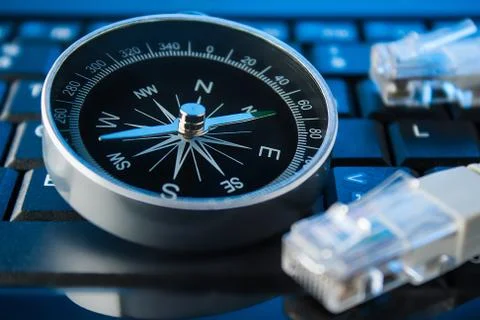 Concept of information retrieval on the Internet Fotos Stock