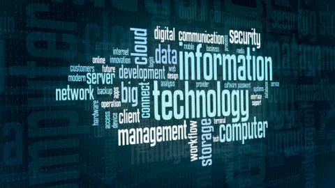 Concept of information technology Stock Illustration