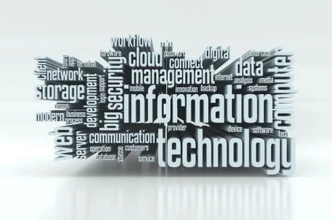 Concept of information technology Stock Illustration