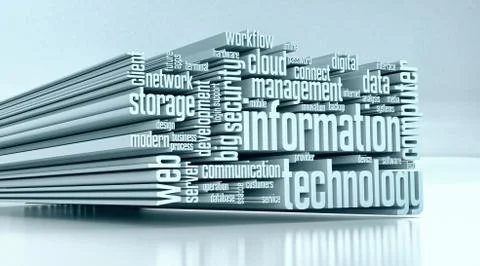 Concept of information technology Stock Illustration