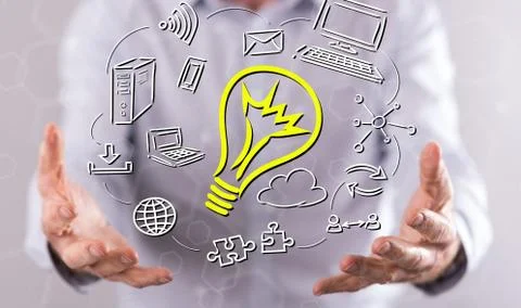 Concept of innovative idea Stock-Fotos