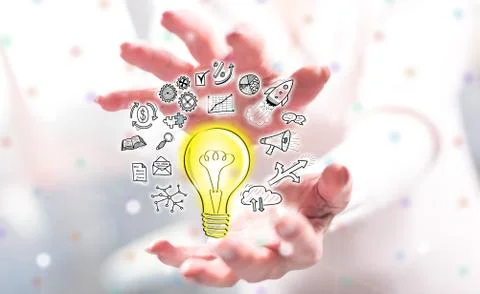 Concept of innovative idea 스톡 사진